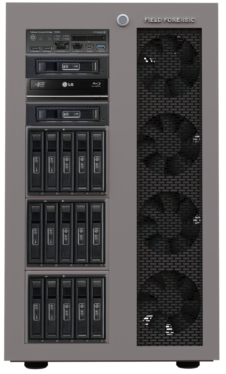 Forensic workstation — front view