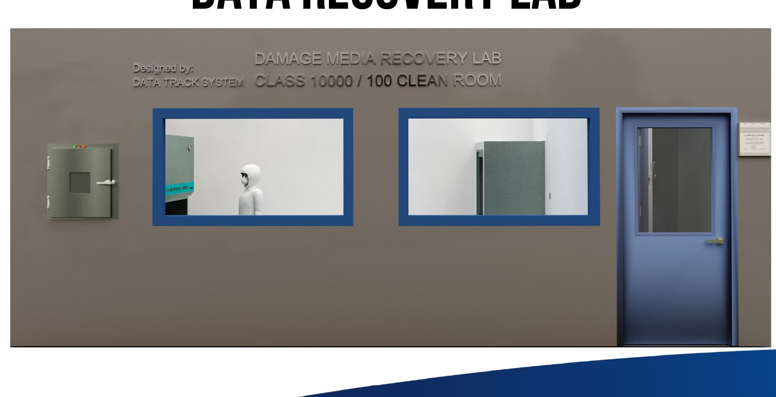 Damage Media Data Recovery Lab — Class 10000/100 cleanroom facility